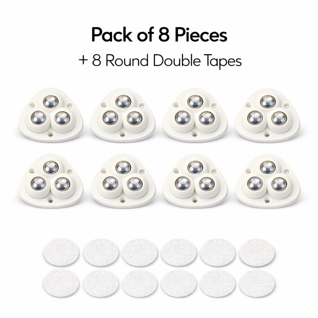 [Pack Of 8] Heavy Furniture Sofa Table Moving Wheels