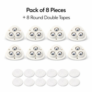 [Pack Of 8] Heavy Furniture Sofa Table Moving Wheels