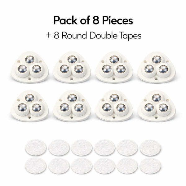 [Pack Of 8] Heavy Furniture Sofa Table Moving Wheels
