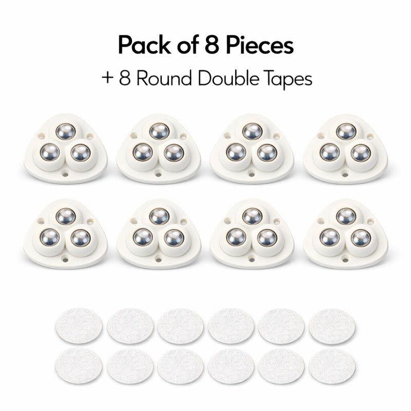 [Pack Of 8] Heavy Furniture Sofa Table Moving Wheels