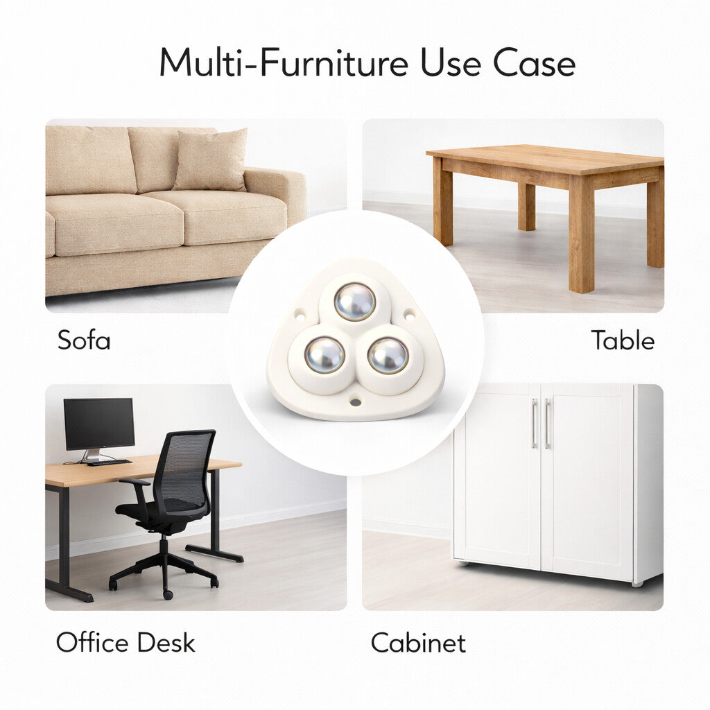 [Pack Of 8] Heavy Furniture Sofa Table Moving Wheels