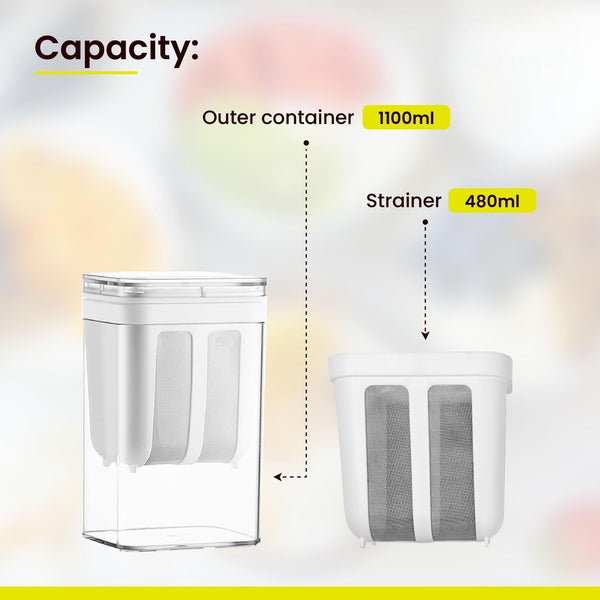Greek Yogurt Strainer Dahi Maker - 1100 ML