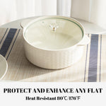 [Set Of 6] Khaki Blue Dining Table Placemats