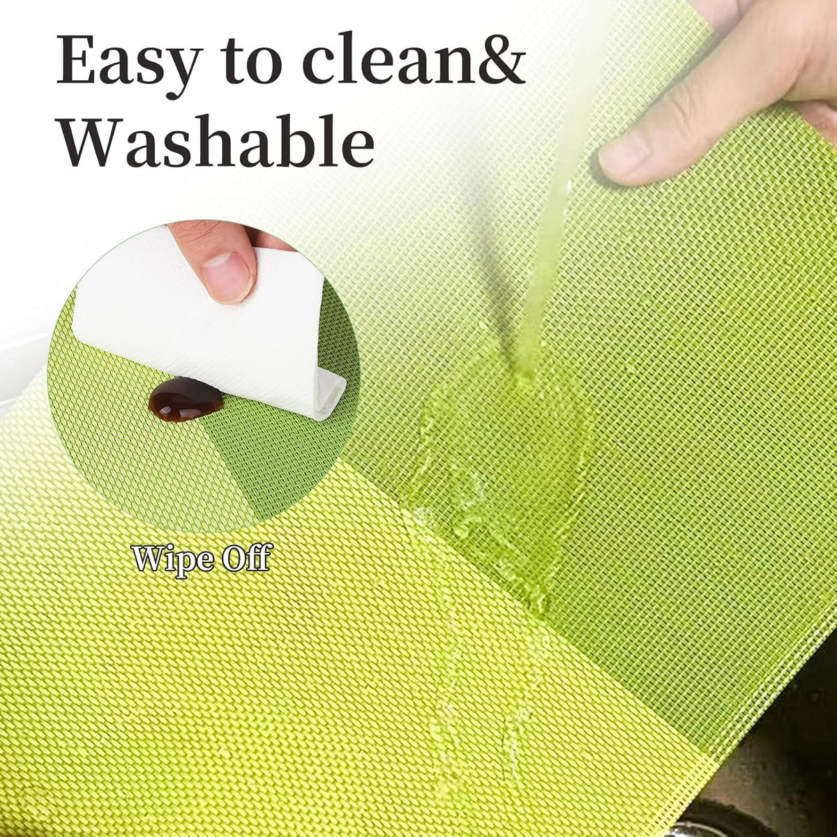 [Set Of 6] Light Green Dining Table Placemats