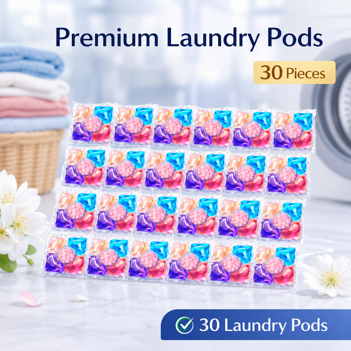 Premium Multi-Action Laundry Detergent Pods