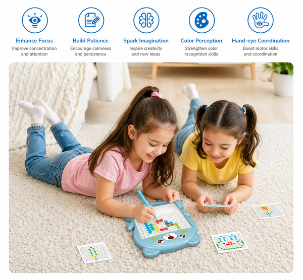 Magnetic Drawing Board – Educational Dot-to-Dot Creativity Board