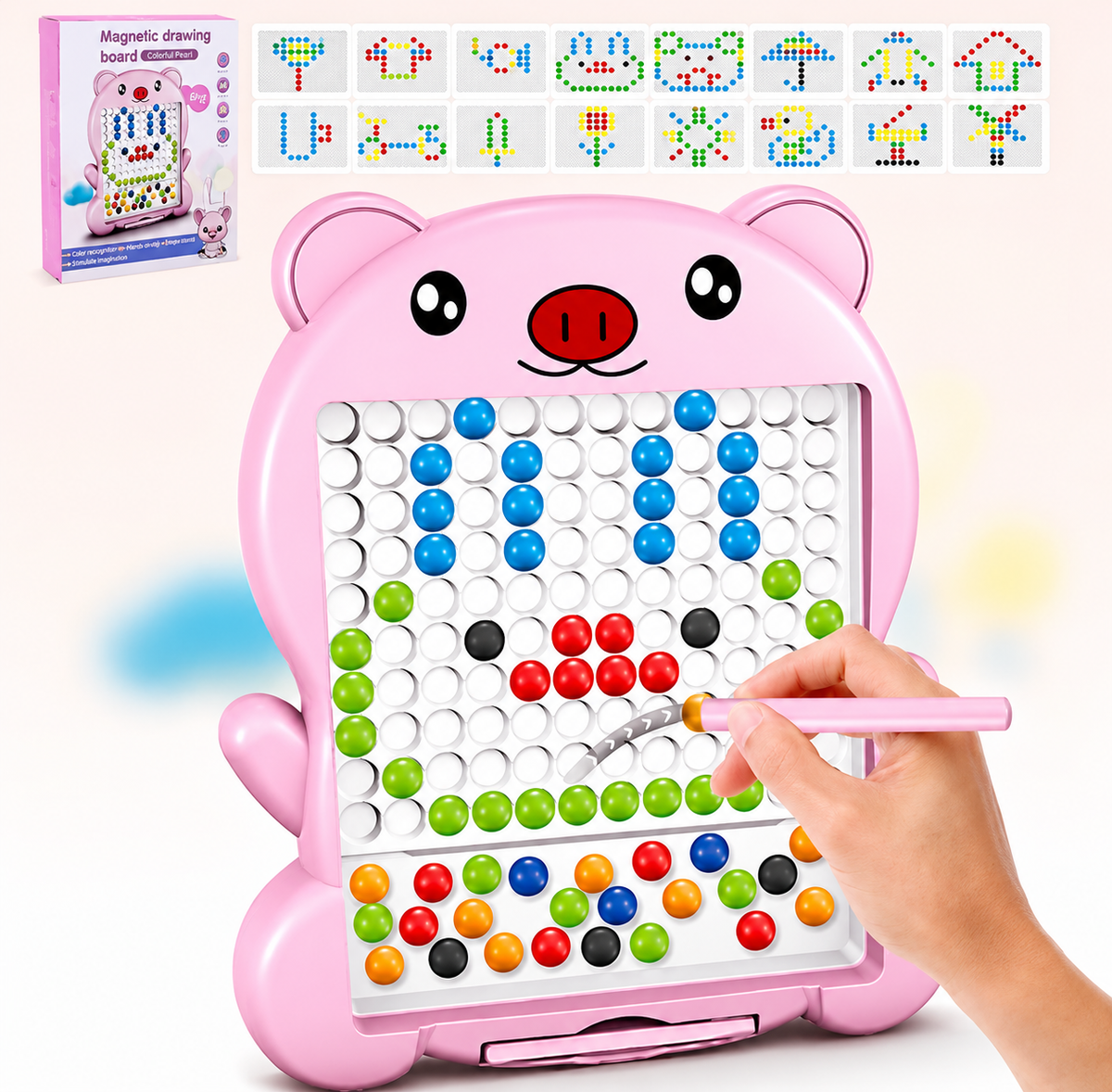 Magnetic Drawing Board – Educational Dot-to-Dot Creativity Board