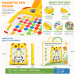 Magnetic Drawing Board – Educational Dot-to-Dot Creativity Board