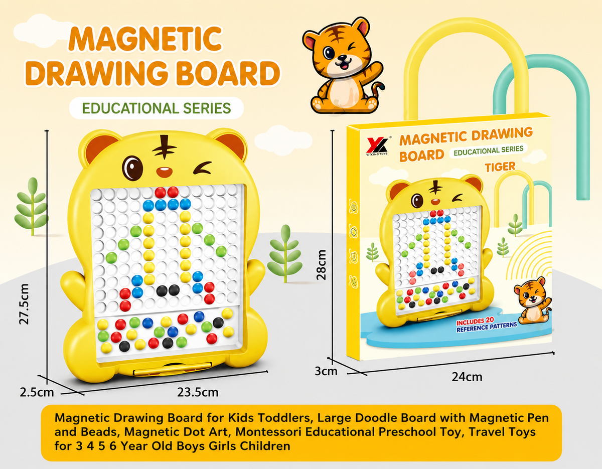 Magnetic Drawing Board – Educational Dot-to-Dot Creativity Board
